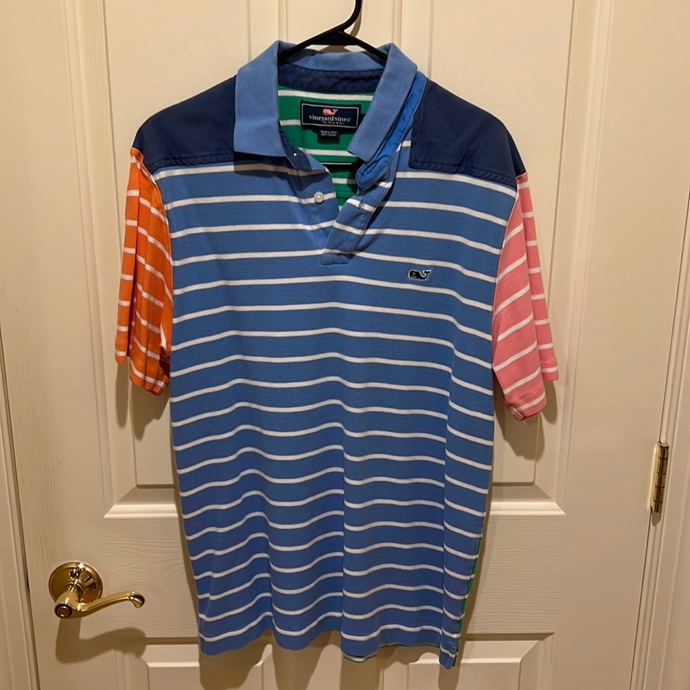 Vineyard Vines | Men’s Medium (M) Polo | Multicolor Shep Shirt Design | Gr8 Codn